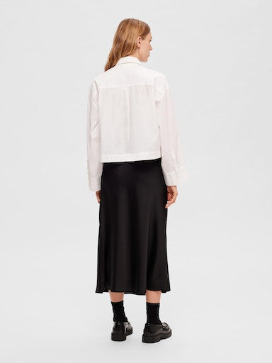 Selected Femme • Lena HW Midi Skirt Black
