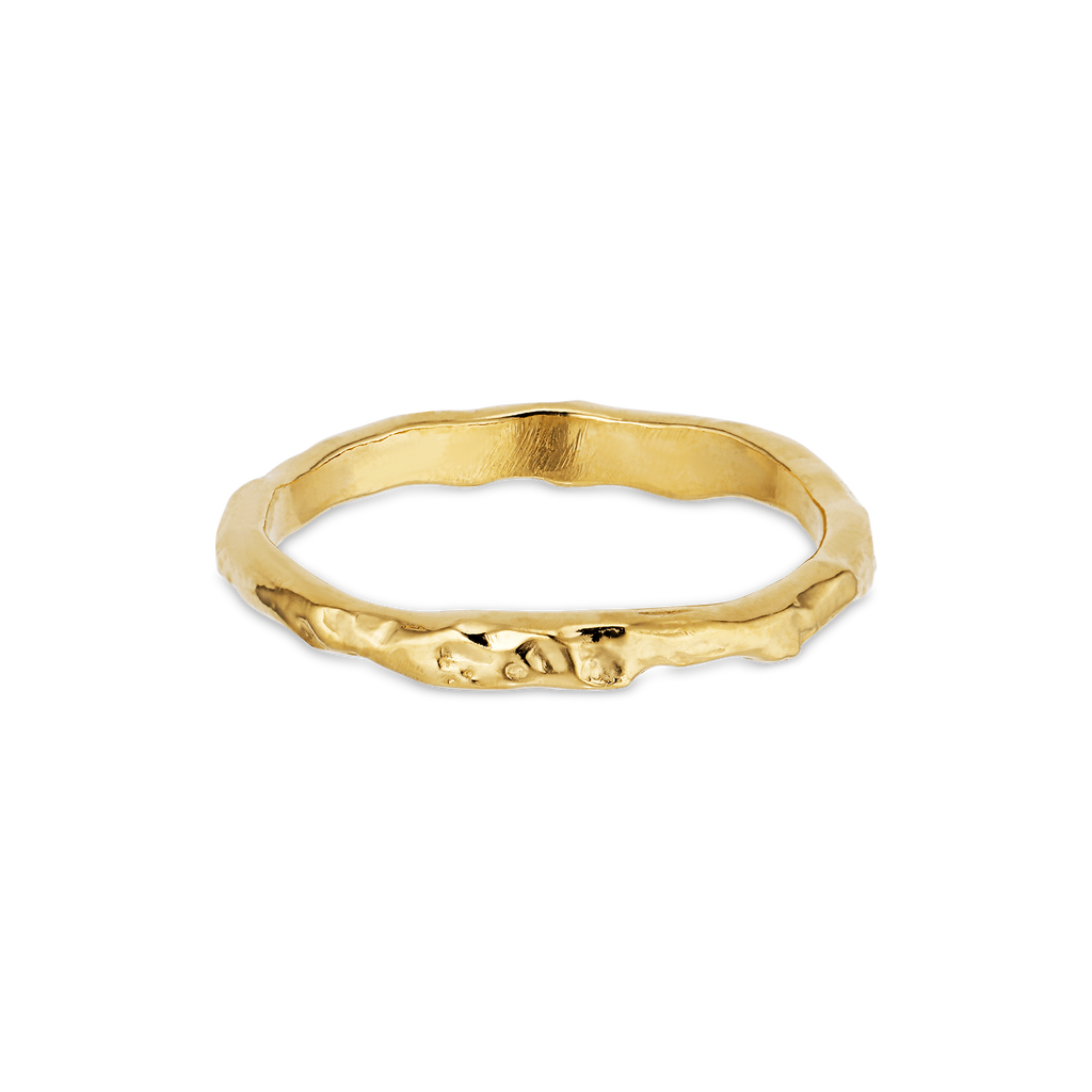 Jane Kønig • Small Bruised Heart Ring in Gold