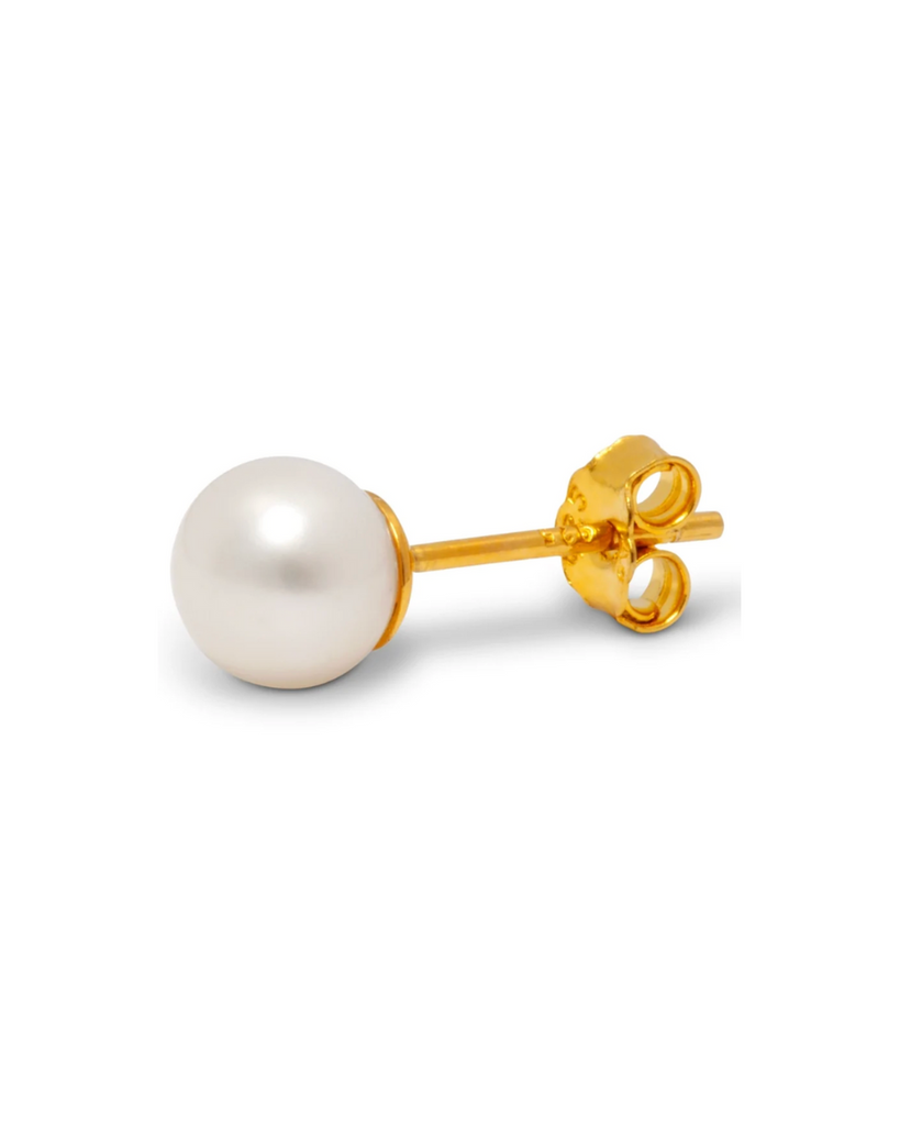Lulu Copenhagen • Ball Large Pearl Ohrstecker Gold