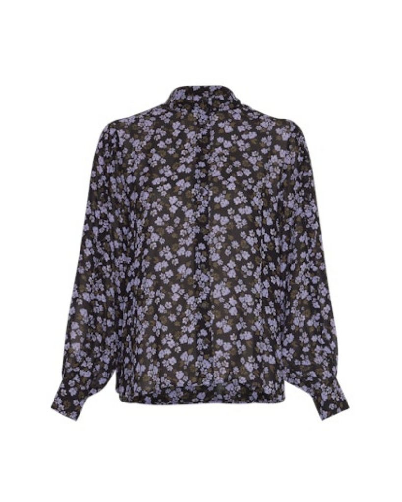 Moss Copenhagen • Kasandra Orabella Shirt AOP Lavender V Flowers