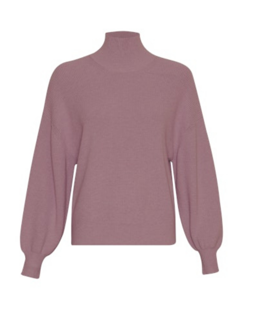 Moss Copenhagen • Magnea Rachelle Pullover Black Plum Melange