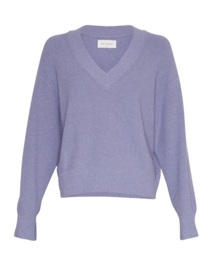 Moss Copenhagen • Maura Rachelle V Pullover Lavender V Melange