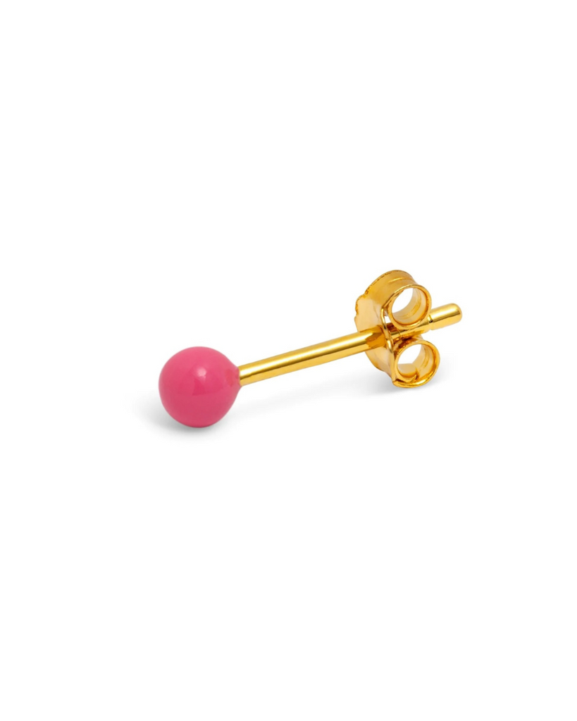 Lulu Copenhagen • Color Ball Medium Ohrstecker Pink