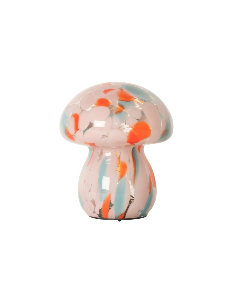 Au Maison • Lampe Mushroom Orange/Weiss/Blau Klein