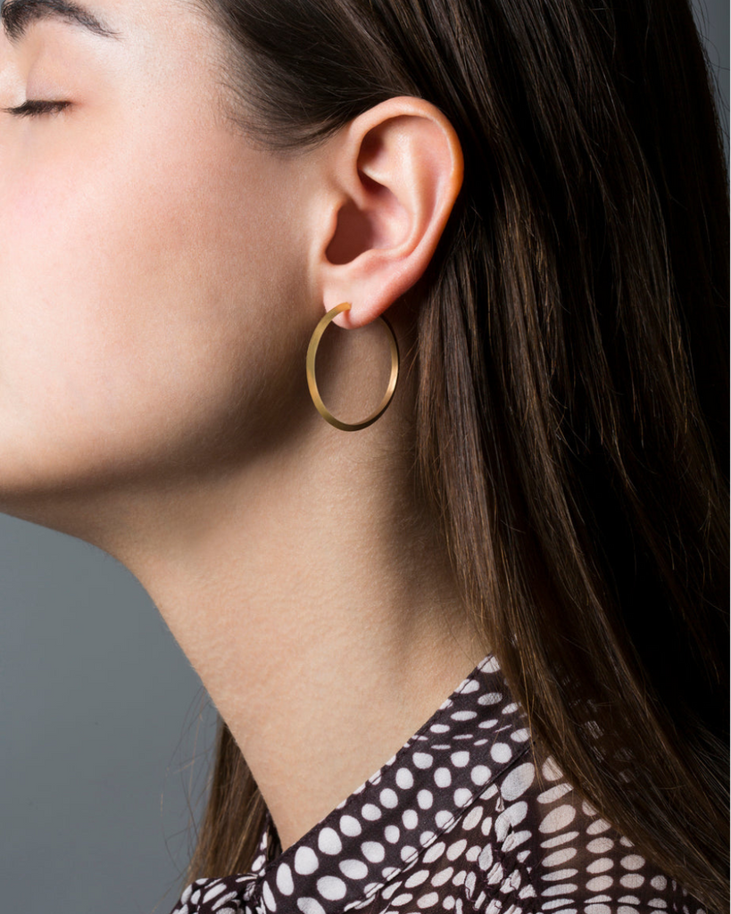 Jane Kønig • Midi Hoops Gold