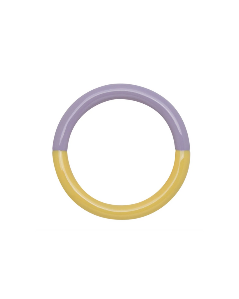 Lulu Copenhagen • Double Color Ring Bright Yellow - Lavender