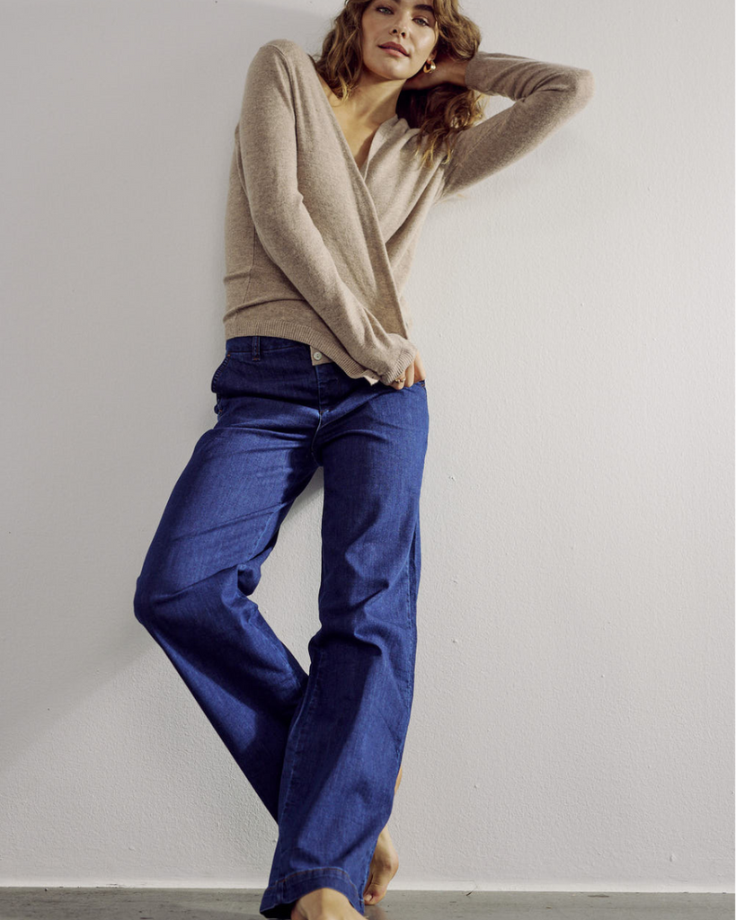 NÜMPH • Nuamber Long Pants Dark Blue Denim