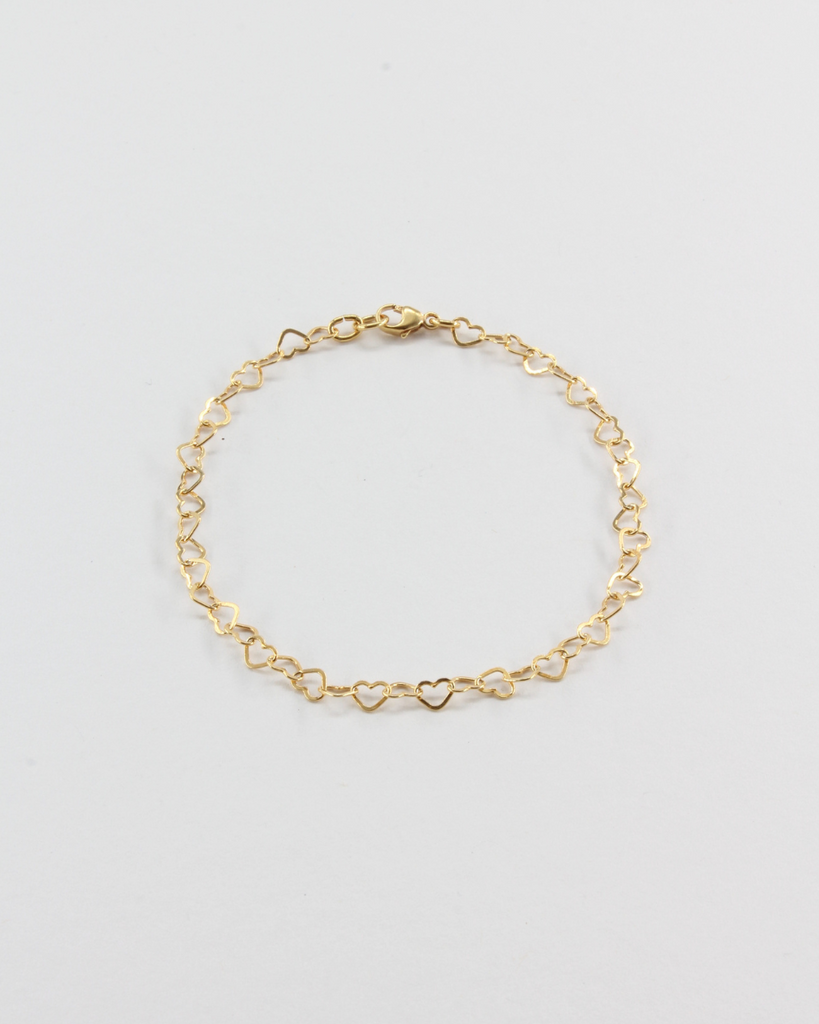 VAN NORD • Armband Herzen Gold