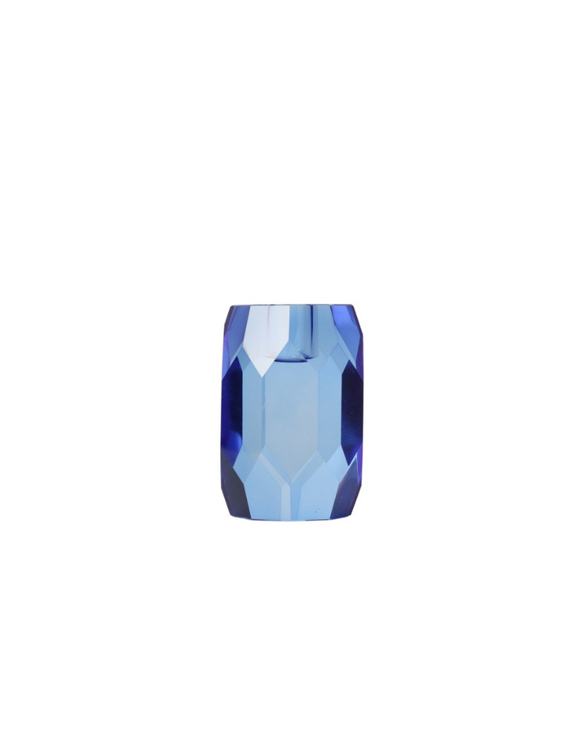EJA International • Kerzenständer Kristall Kobalt
