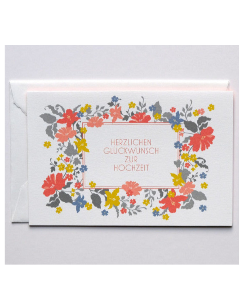Haferkorn & Sauerbrey • Hochzeitskarte Blumenetikett