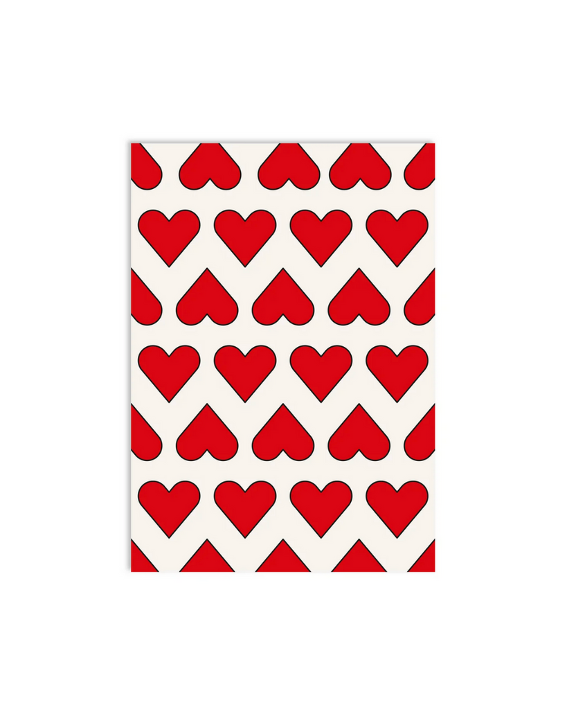 Redfries • Postkarte Confetti Hearts