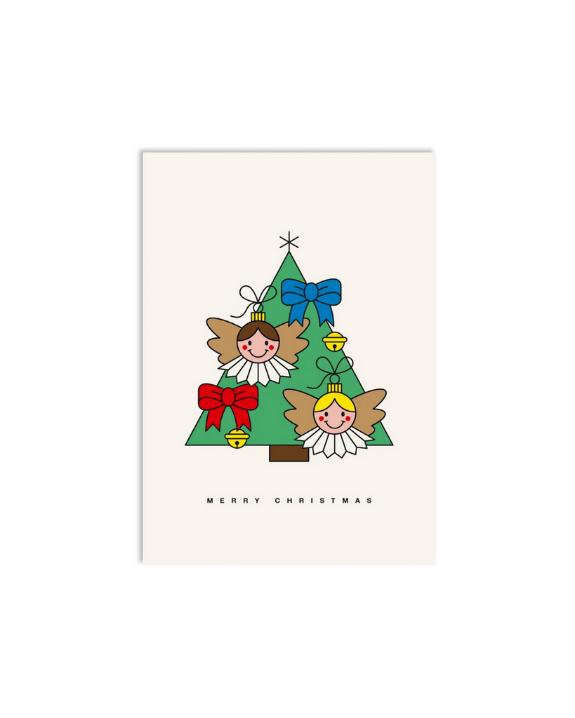 Redfries • Postkarte Christmas Tree Angels