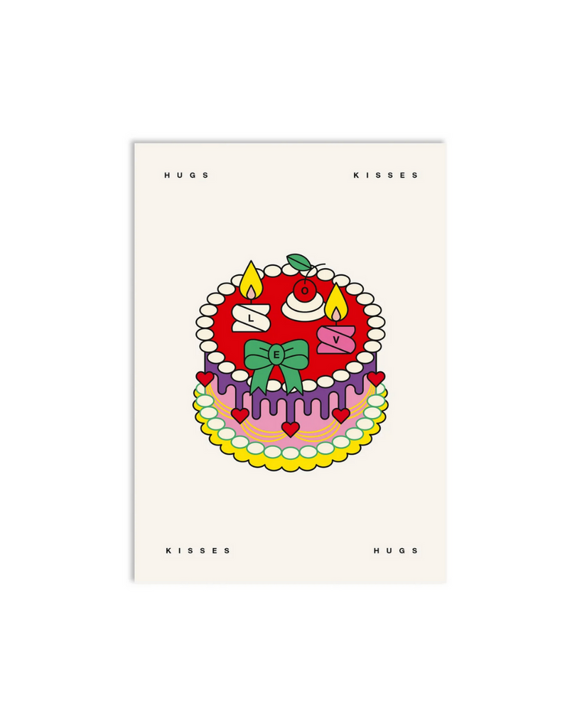 Redfries • Postkarte Love Cake