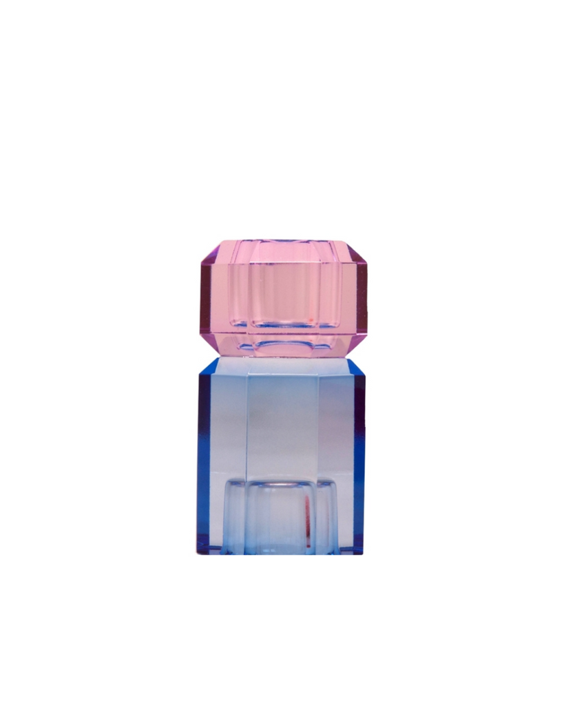 EJA International • Kerzenständer Kristall Kobalt/Violett