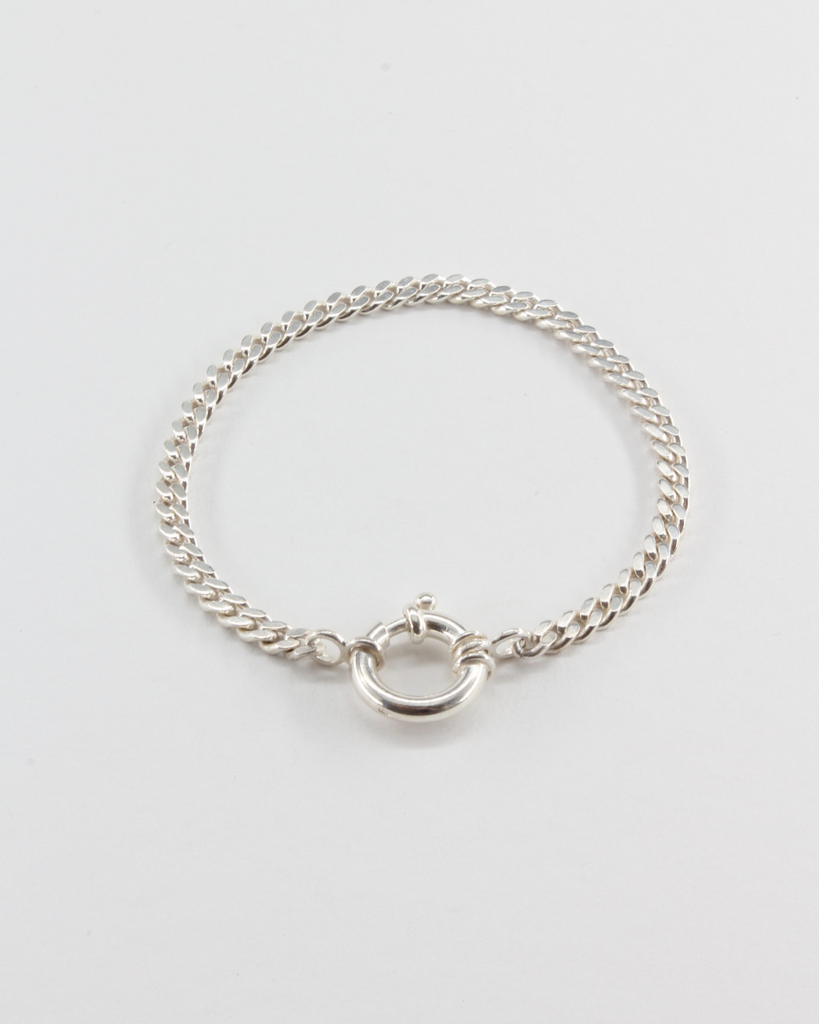 VAN NORD • Chunky Buckle Bracelet Armband Silber