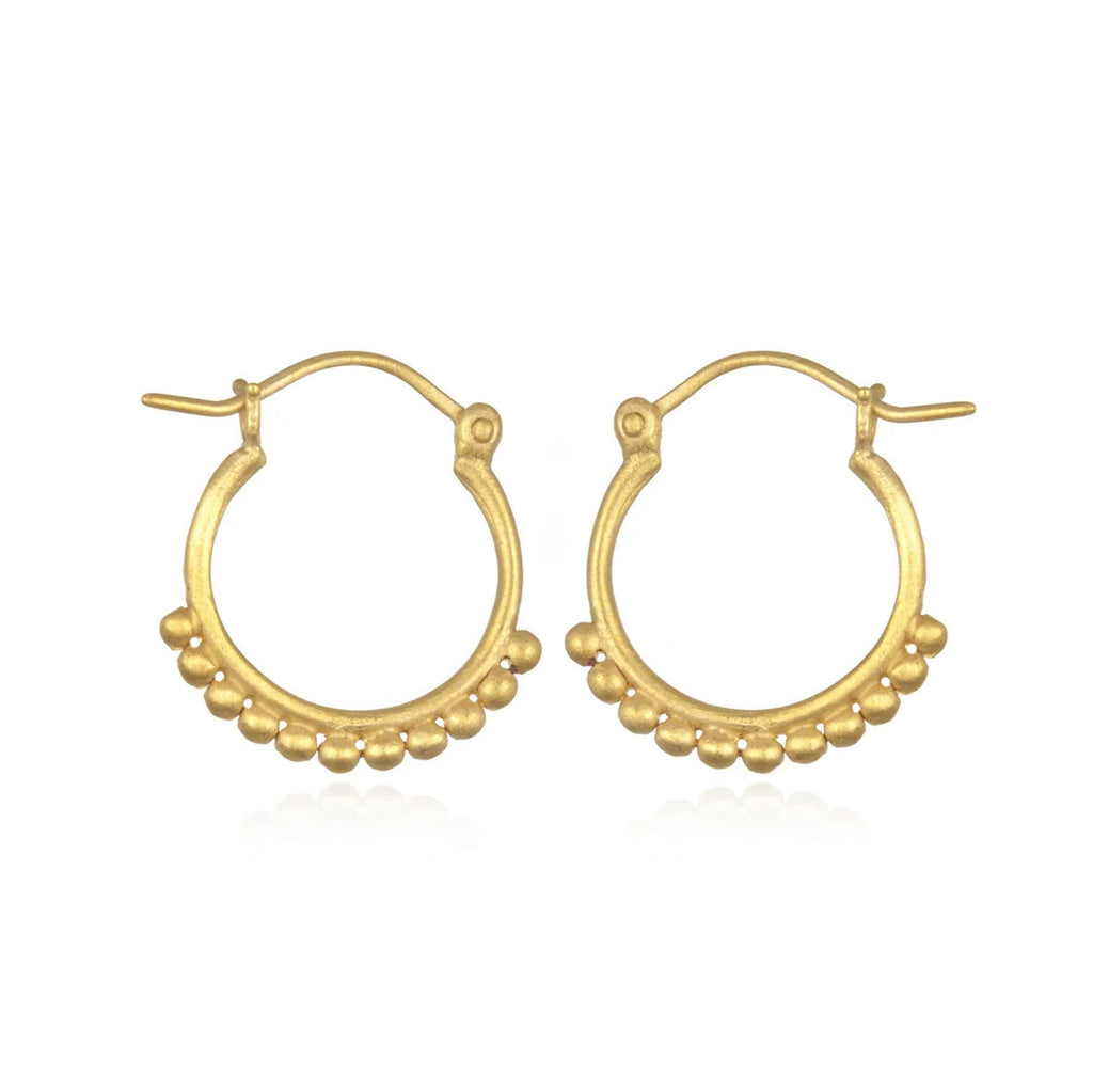 Satya Jewelry • Gold Small Samsara Hoop Ohrringe