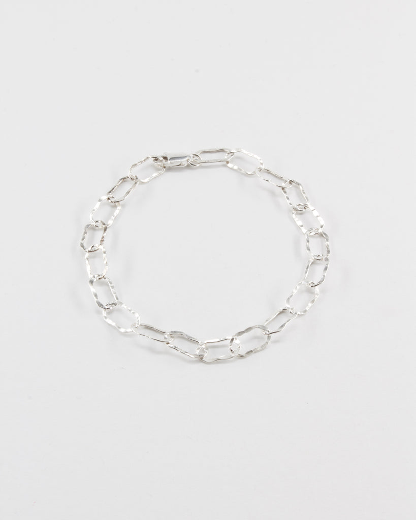 VAN NORD • Armband Oval Flat Silber