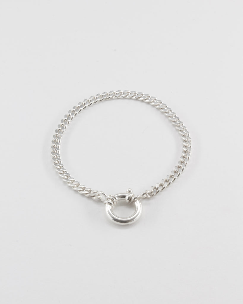 VAN NORD • Chunky Buckle Bracelet Armband Silber