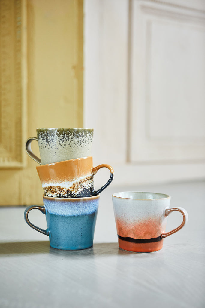HK Living • 70s Ceramic Cappuccino Mug Dusk