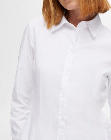 Selected Femme • Amira LS Fitted Shirt Bright White