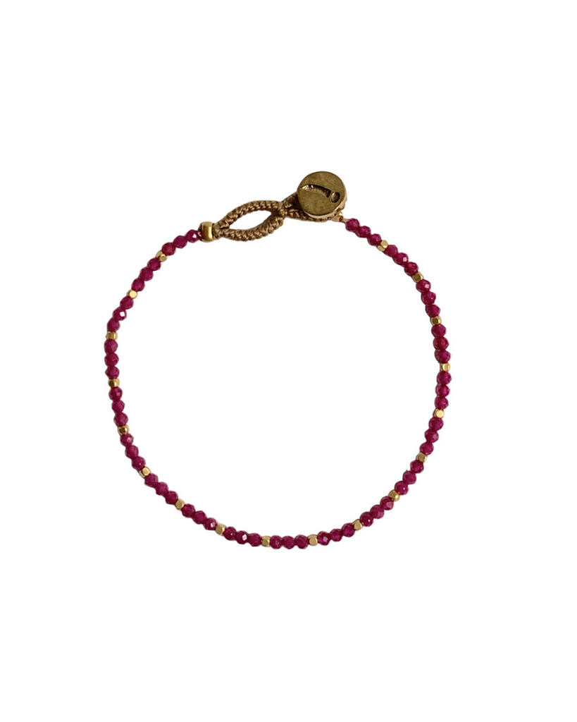 IBU JEWELS • Armband Lulu Stone Dot Ruby