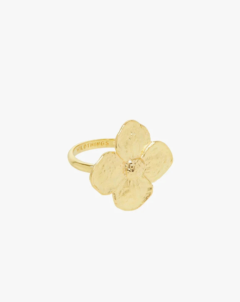 Wildthings Collectable • Big Flower Ring Gold