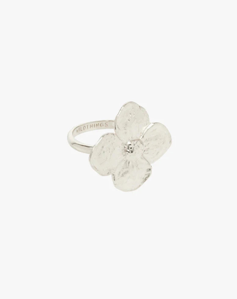 Wildthings Collectable • Big Flower Ring Silber