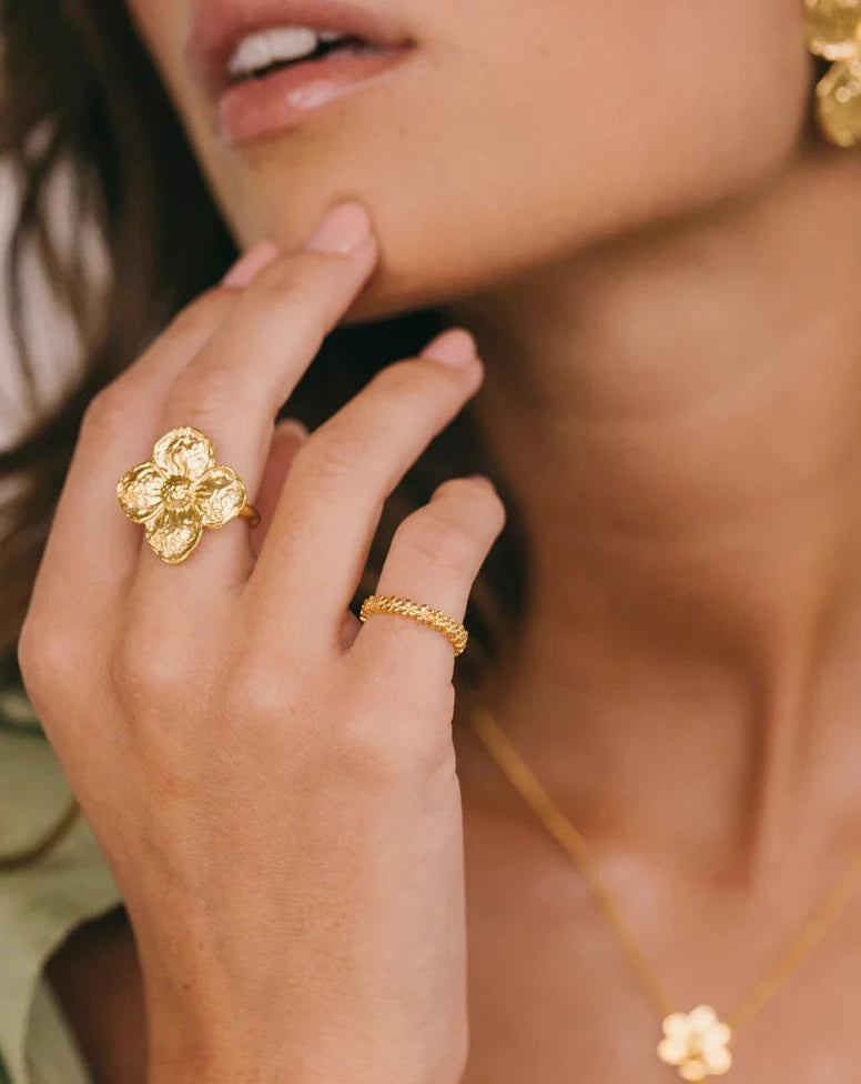 Wildthings Collectable • Big Flower Ring Gold