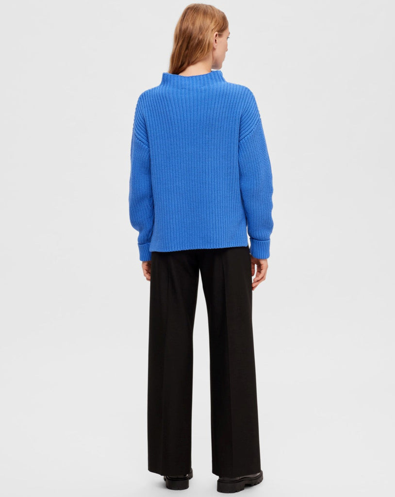 Selected Femme • Selma LS Knit Pullover Nebulas Blue