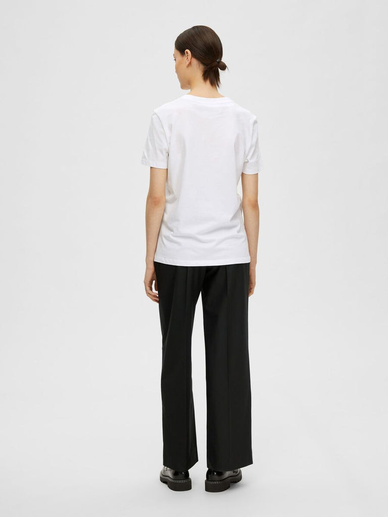 Selected Femme •  My Essential SS O-Neck Tee Bright White