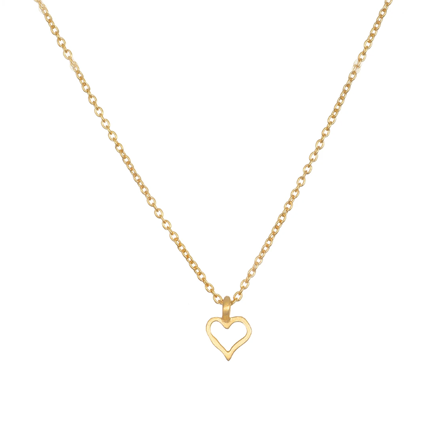 Satya Jewelry • Expression of Love Gold Kette mit Herzanhänger