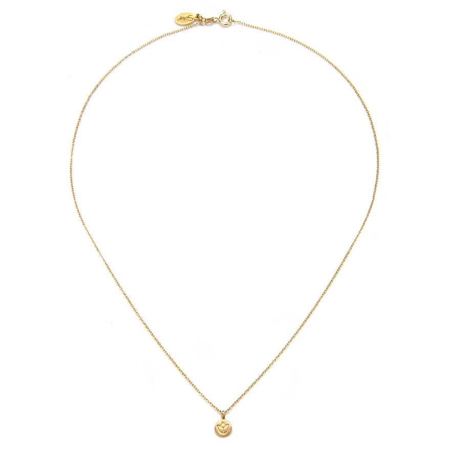 Satya Jewelry • Mini Gold Lotus Kette