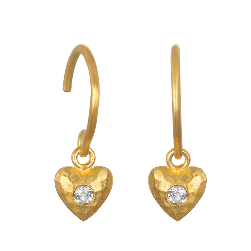 Satya Jewelry • Boundless Love Mini Heart Hoop Ohrringe