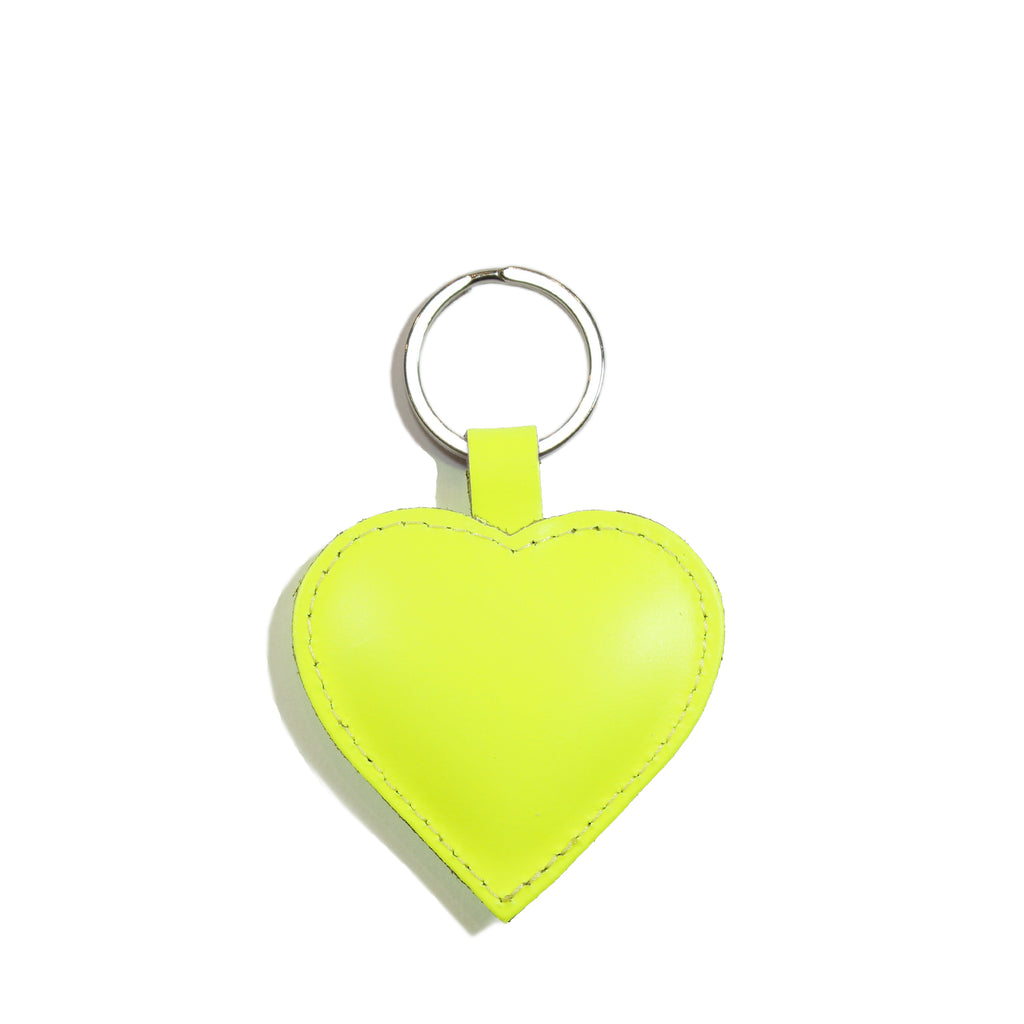 Papoutsi • Schlüsselanhänger Herz Neon Gelb