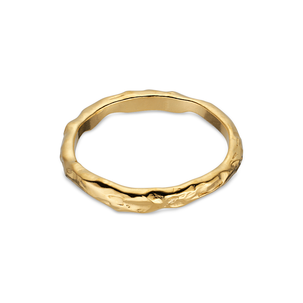 Jane Kønig • Small Bruised Heart Ring in Gold